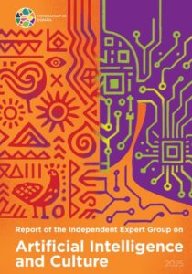Portada del informe "Artificial Intelligence and Culture" de la UNESCO para MONDIACULT