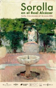 Cartel Sorolla en el Real Alcázar