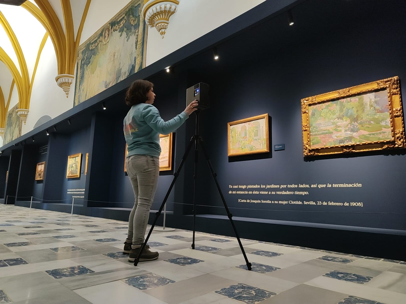 CulturaLAB realiza la visita virtual 3D de la exposición Sorolla en el Real Alcázar, uniendo patrimonio, museología e innovación digital.